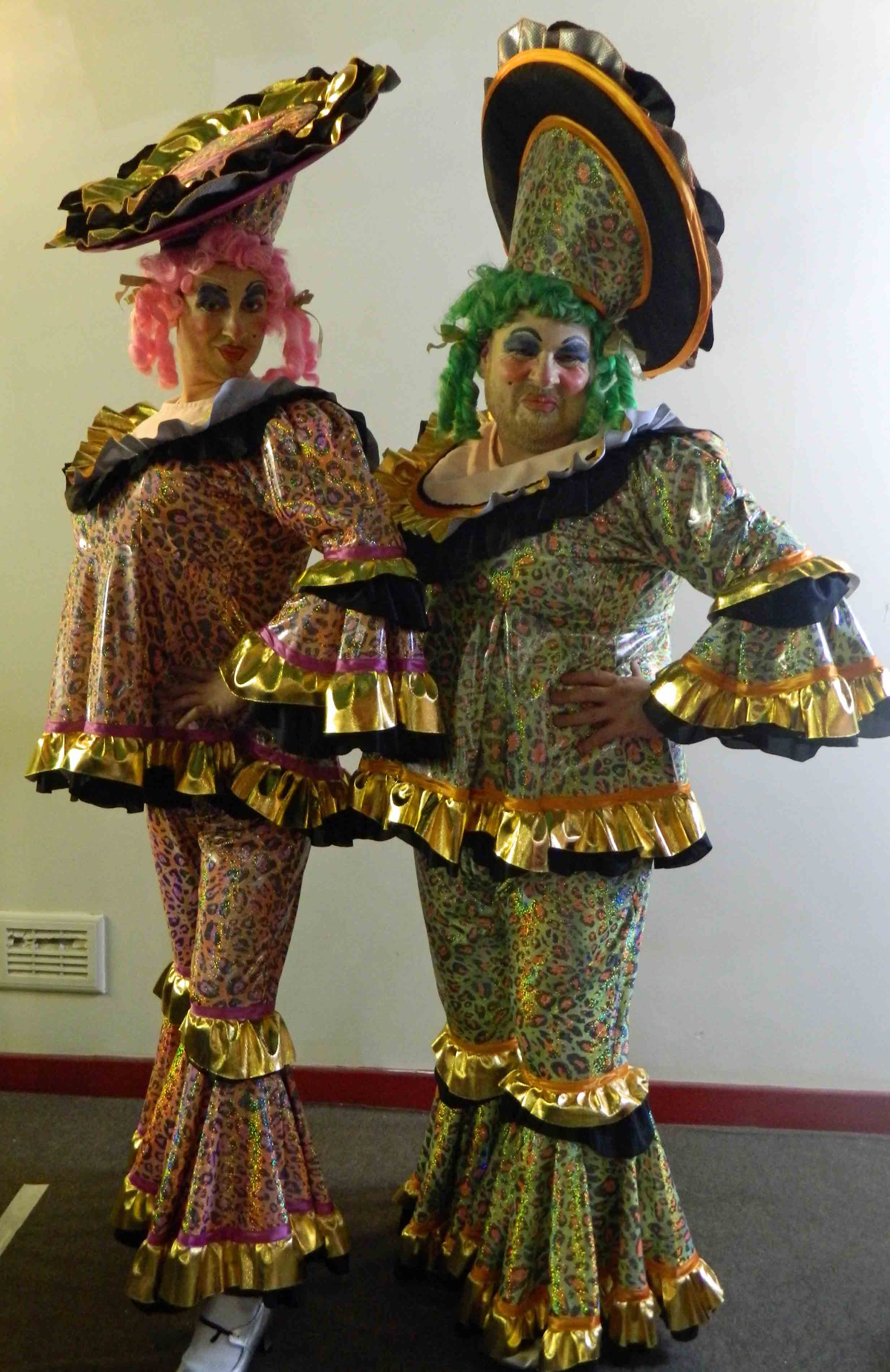 Ugly Sister Pantomime Dame Costumes for Hire UK