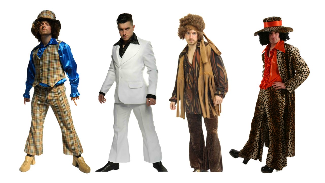 men's deluxe 70s fancy dress costumes