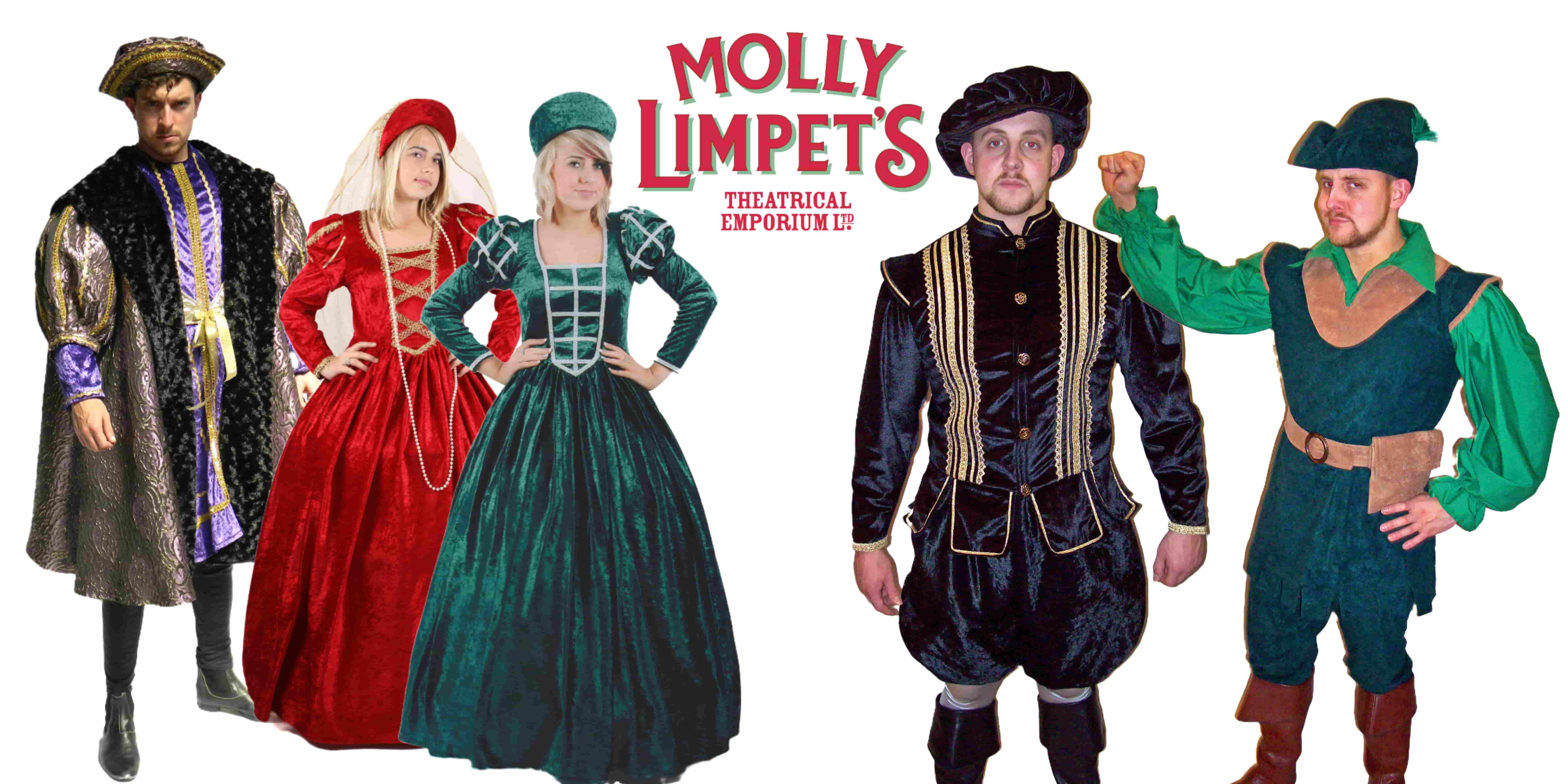 tudor and henry VIII fancy dress costumes