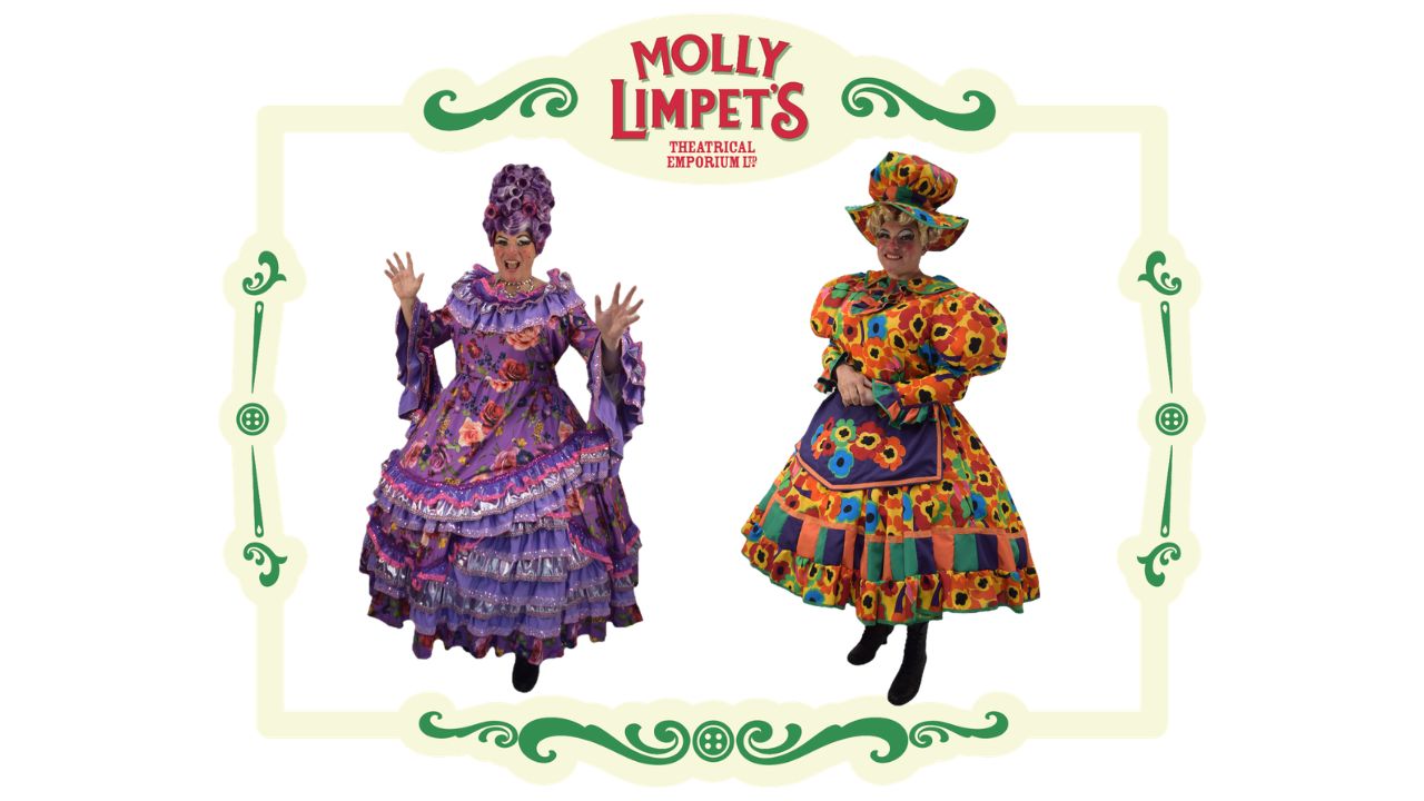 bespoke panto dame costume designs