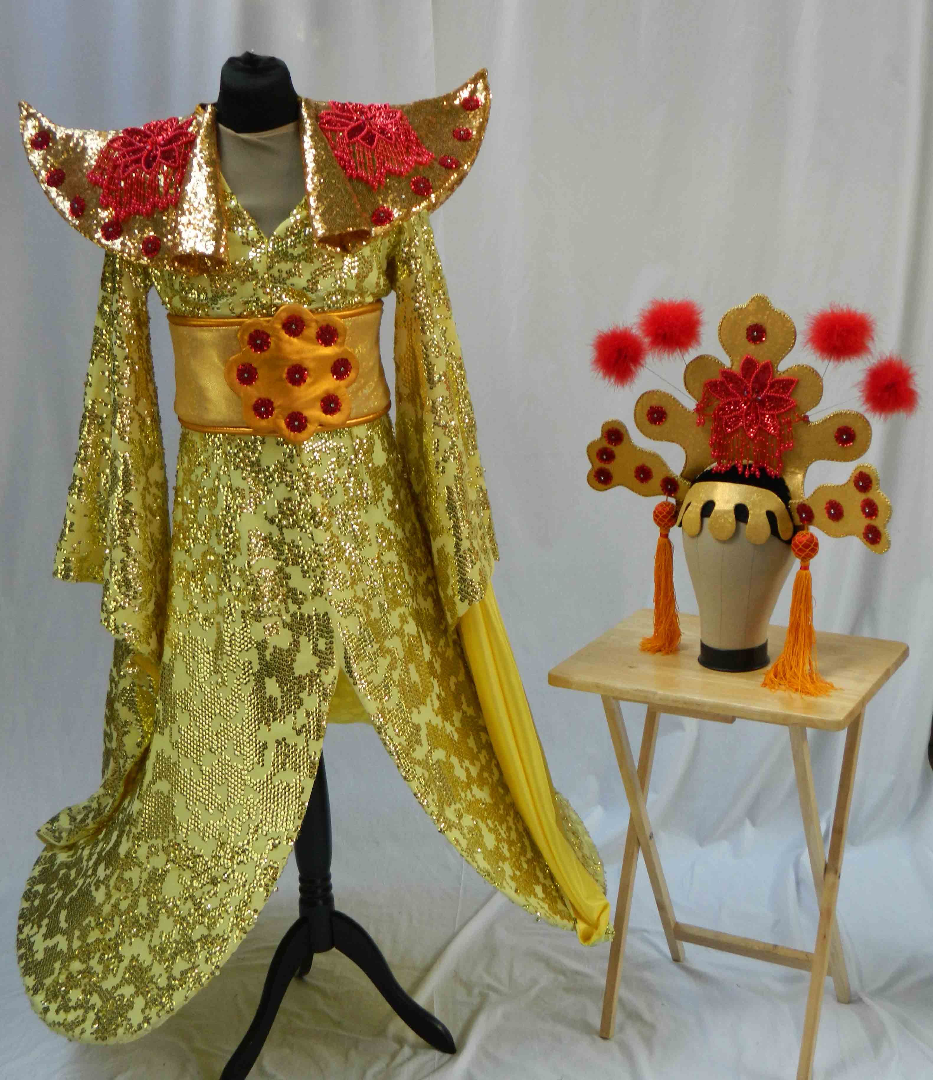 Aladdin Costume Hire 07 - Empress Gold