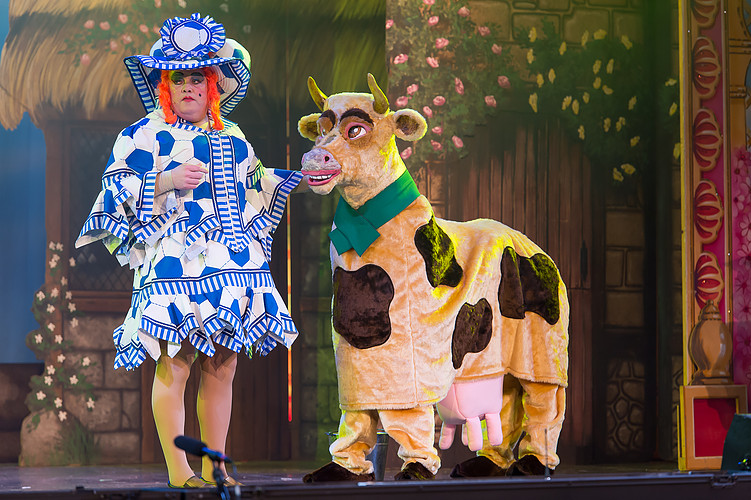 two-man panto cow costumes for hire