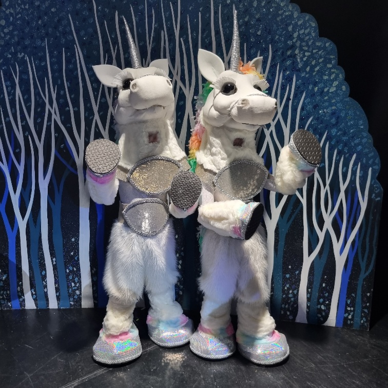two-man panto cows and horses for hire
